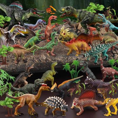 China Hot selling children's toys children's simulation dinosaur set set with play mat and figure other toys dinosaur toy animal set for sale