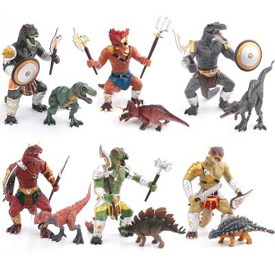 China Jurassic Park Dinosaur Toy 2021 New Design Kids Toy Latest Creative Novelty Toys Dinosaur Warrior With Weapon Arm Can Rotate Dinasour Toys for sale