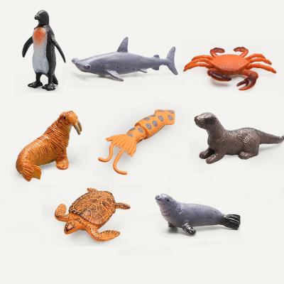 China Present ; Kiya Wild Ocean Small Animals Collection Models Nature World 3D PVC Figure Toy Figures Marine Sea Animal Plastic Toys for sale