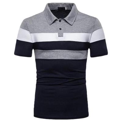 China Custom Golf Polo Shirts Logo Polyester Spandex Sports Fashion Men's T-shirt High Quality Wholesale Antibacterial Polo Shirt for sale