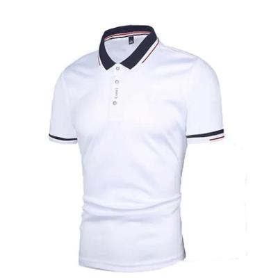 China Custom Golf Polo Shirts Logo Polyester Spandex Sports Fashion Men's T-shirt High Quality Wholesale Antibacterial Polo Shirt for sale