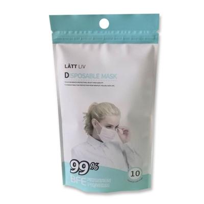 China Wholesale china barrier laminated plastic kn95 m facial request packaging reseal m request zip lock bag for sale