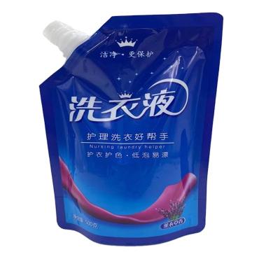 China Recyclable Custom Reusable Plastic Fruit Juice Pouch Drink Packaging Spout Pouch Liquid Holder Bag for sale