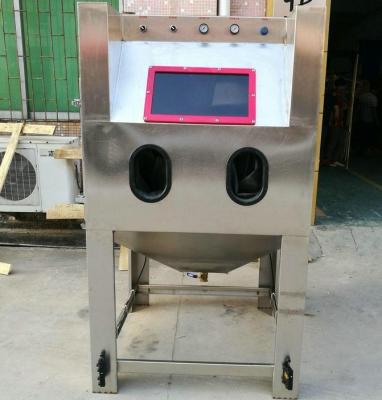 China Garment Shops Water Sandblasting Stainless Wet Cabinet for sale