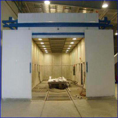 China Construction air blast room, sand blast machine, fired blast chamber for sale