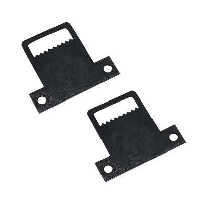 China Heavy Industry 28x32mm Picture Frame Accessories Hanging Hook Black Sawtooth Hangers for sale