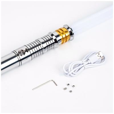 China 17 Sets Metal Toys Gift RGB Color Sound Effect Duel Guardian Changing Reborn Force Fx Lightsaber Teenager for sale