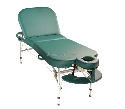 China Modern Aluminum Massage Table Metal Table Portable Massage Table 