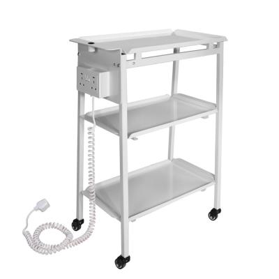 China Modern Ferran Standard 3-Shelf Metal Hospital Trolley Salon Trolley Salon Trolley Beauty Salon Trolley for sale