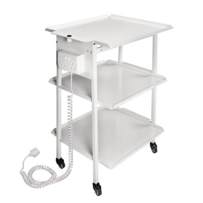 China Ferran Standard 3-Shelf Modern Metal Hospital Trolley Trolley Trolley Trolley Trolley Salon Trolley for sale