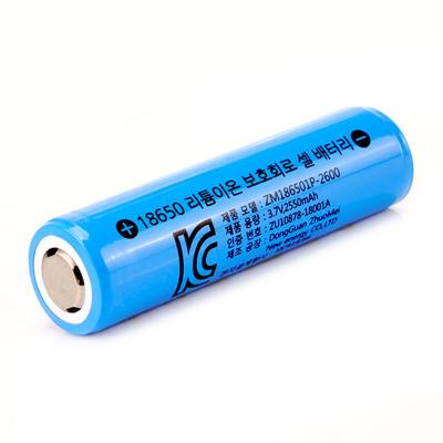 China toys kc certificate 18650 battery 2600mAh 3.7v rechargeable Li-ion battery 18650 lithium ion batteries with PCM for sale