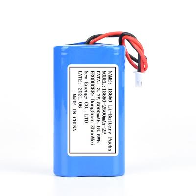 China toys kc certificate 18650 battery pack 5000mAh 3.7v 1S2P (2500mAh) Li-ion battery pack 18650 lithium ion rechargeable batteries cells zu verkaufen