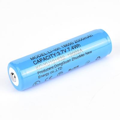 China Toys PSE Certificate 18650 Li-ion Battery 2000mAh 2000mah 3.7v Rechargeable Li-ion Battery 18650 Lithium Ion Batteries With PCM zu verkaufen