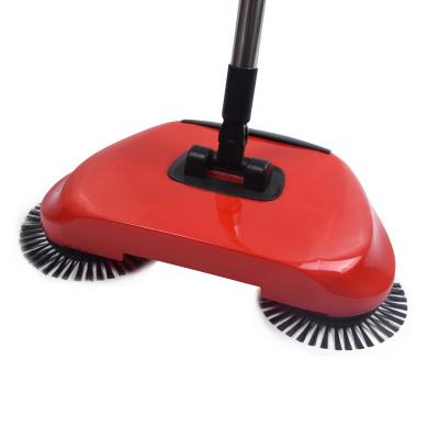 China Home Hand Push Rotating Floor Broom 360 Super Clean PP Automatic Sweeper Vacuum Rotating Magic Broom for sale