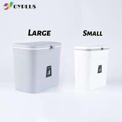 China 9L Restaurant Sustainable New Office Kitchen Hanging Garbage Waste Plastic Garbage Bins Garbage Bins for sale