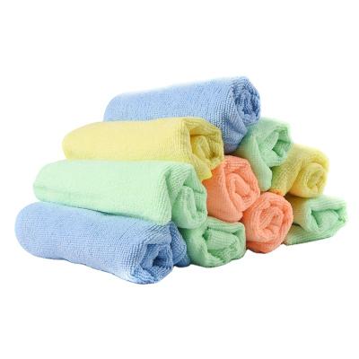 China Sustainable Eco Friendly Square Size 40x30cm 12pc Per Pack Soft Daily Microfiber Dish Wash Cleaning Cloth for sale