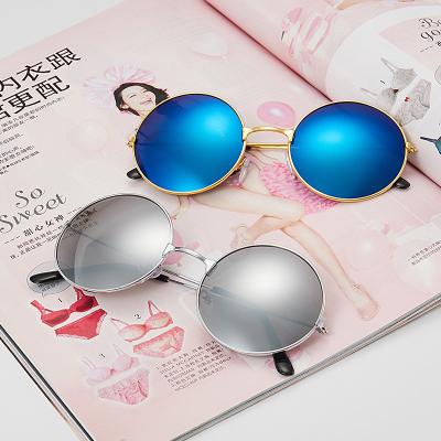 China Round RS255 Personalized New Beach Black Round Sunglasses Women Retro Round Casual Sunglasses for sale