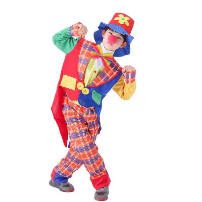 China Ordinary Stage Wear Kindergarten Role Playing Costume Cosplay Masquerade Children Clown Costume For Halloween for sale