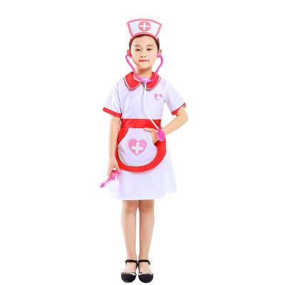 China Halloween Girl Dress Up Doctor Nurse Performance Kindergarten Role Playing Costumes Girl Costume for sale