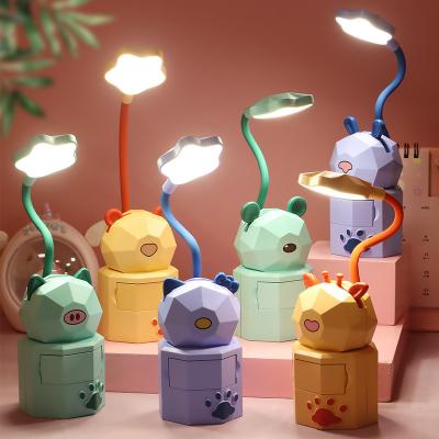 China Other HDL246 Usb Night Fill Light For Children And Students Reading Eye Protection Cartoon Drawer Creative Storage Led Desk Lamp for sale