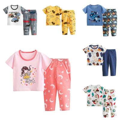 China Color Matching Casual Suit Children's Clothing Suits Printed Style Boy Suit for sale