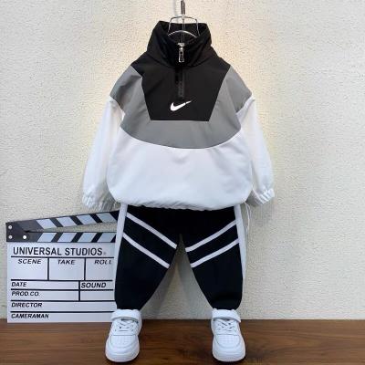 China 2021 Casual Boys Sports Suit New Two Piece Spring Suit For Kids for sale