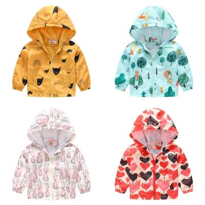 China Anti-wrinkle summer coat for kids, kids cartoon colorful jacket for sale