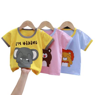 China Boys And Girls Cotton Kids Shirt Baby Breathable Kids Mask Simple Custom Logo T-shirts for sale