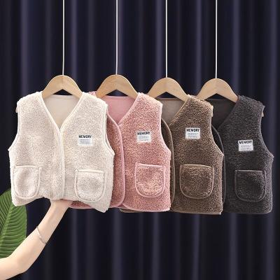 China Baby Clothes Kids Clothes Girls Winter Lambswool Casual Vest for sale