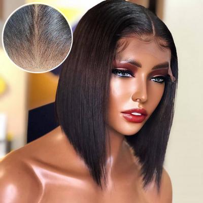 China Virgin Lace Headband Aatura Light Bob Wig With Strap And Cuticle Aligned Straight Bob Glueless HD 180 Density Hair Comb For Black Women for sale