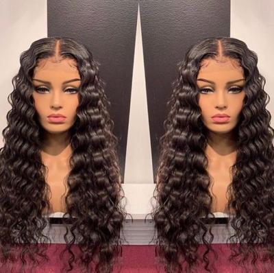 China Peruvian Lace Front Wig 12a HD 13x4 13x6 Lace Front Human Hair Wig, 100% Raw Virgin Hair Wigs Deep Wave Human Hair Wigs Wholesale Vendors for sale