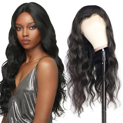 China Body Wave 100% Virgin Human Hair 13X4 Lace Front Wigs Transparent Body Wave Brazilian Wig for sale