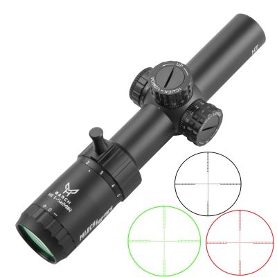 China Alloy MARS HT 1-5X24 IR Riflescope Wide Angle Airsoft Aluminum Tactical Scope Hunting Optics Shooting Rig Red Green Light Reticle for sale