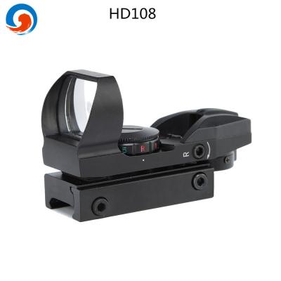 China HD108 Tactical Dot Reflex Sight Gun Aluminum Alloy Green And Red Square For Hunting for sale