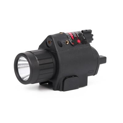 China Hot Sale Alluminum Alloy 2 in 1 Airsoft Hunting Tactical CREE LED Laser 200LM Combo Flashlight / Light for sale