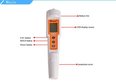 中国 水、20*27mmのサイズのための高精度なペンのタイプポータブルデジタルのPH計 販売のため