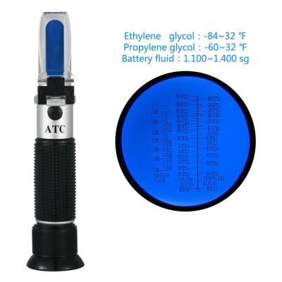 China Batterij het Schoonmaken de Refractometeratc E -84F-32F P -60F-32F B 1.100-1.400sg van het Vloeistoffen optische Antivriesmiddel Te koop