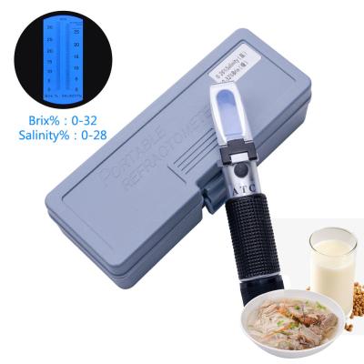 China Hand Held Digital Brix Salinity Refractometer , Portable Aquarium Refractometer for sale