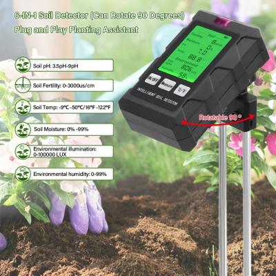 China Detector de suelo completo de 6 en 1: su herramienta definitiva para jardinería y cuidado de plantas en venta