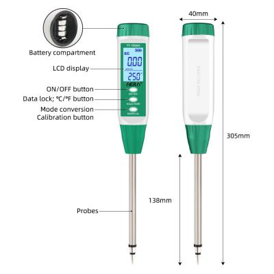 中国 3対1の土壌のECと湿度検査器 健全な植物のためのスマート農業とガーデニングツール 販売のため