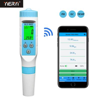 중국 스마트 블루투스 PH 미터 EC 수질 테스터 5 포인트 자동 보정 판매용