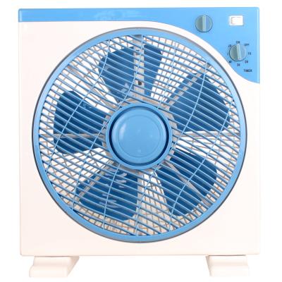 China 1 Hour Control 5 Timer Fans 220V Blades Table 12 Inch Desktop Box Fan With Timer for sale