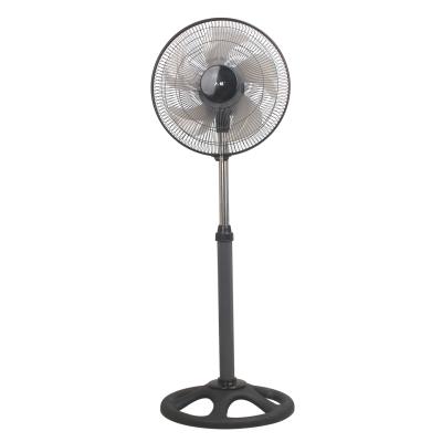 China Hot-selling Hotel 12 Inch Colorful Height Adjustable Stand Fan With Metal Blade for sale