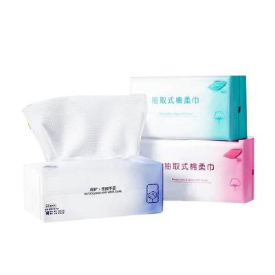 China Disposable Cost Effective Portable Eco-friendly Cotton Cloth Facial Cleansing Facial Towl for sale