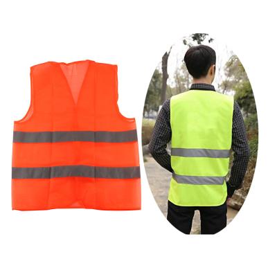 China High Visibility Neon Water Proof Safety Vest Traffic Car Emergency Equipment Repair Reflective Belt Car Reflective Vest for sale