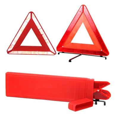 China High Obvious Collapsible Warning Stop Hazard Red Reflective Safety Triangle Sign Road Traffic Triangle Tripod for sale