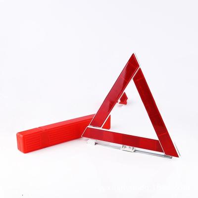 China 28.8CM Triangle High Evident Breakdown Vehicle Car Durable Emergency Road Safety Warning Reflective Foldable Sign for sale