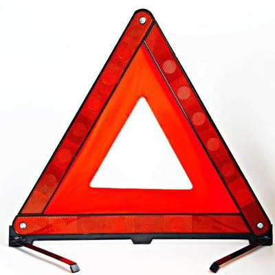 China High Visible Folding Tripod Road Breakdown Road Safety Sign Pavement Safety Car Parking Emergency Reflective Warning Sign for sale