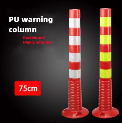 China Road Safety Reflective Cone Wholesale Traffic Cones Durable PU 75Cm Reflective Road Cone for sale