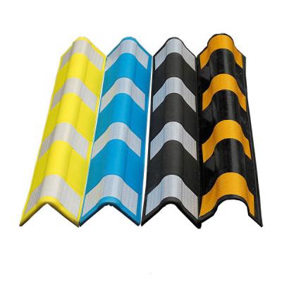 China High Visible Corner Guard Rubber Strip Basement Garage Edge Wall Reflective Corner for sale